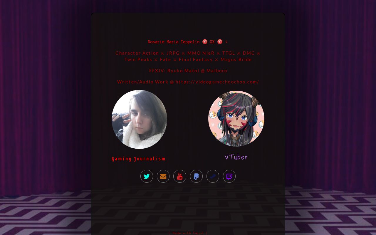Carrd profile picture for @horns